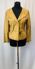 Jill Stuart Tan Brown Genuine Leather Women’s Light Jackey Size S
