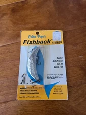 Vintage Eddie Pope's Fishback Crankbait Lure Fb420 Silve Plate Bass Fishing Lure