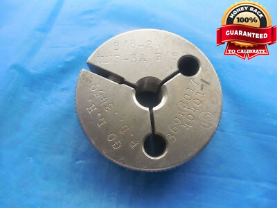 3/8 24 UNF 3A BEFORE PLATE LEFT HAND THREAD RING GAGE .375 GO ONLY P.D. = .3459