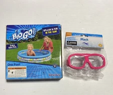 New Sealed Kids Swimming Pool 40" Coral Fish 27 gal With Mask H2O GO! Child 2 up
