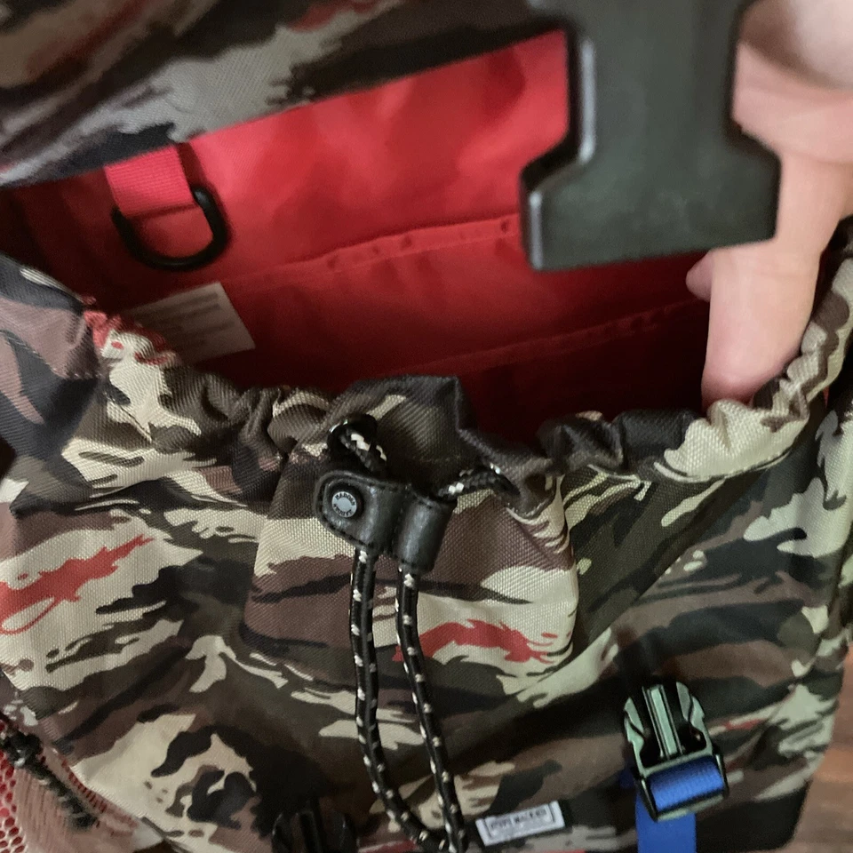 Steve Madden Camo Backpack Black Brown &orange See Description! - Image 3 of 4