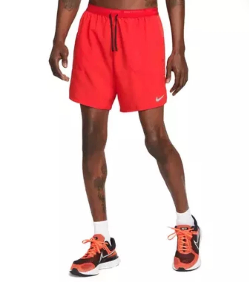 Men's Size 4XL Nike Stride  7" 2-in-1 Running Athletic Shorts Red DM4759-657 - Image 3 of 4