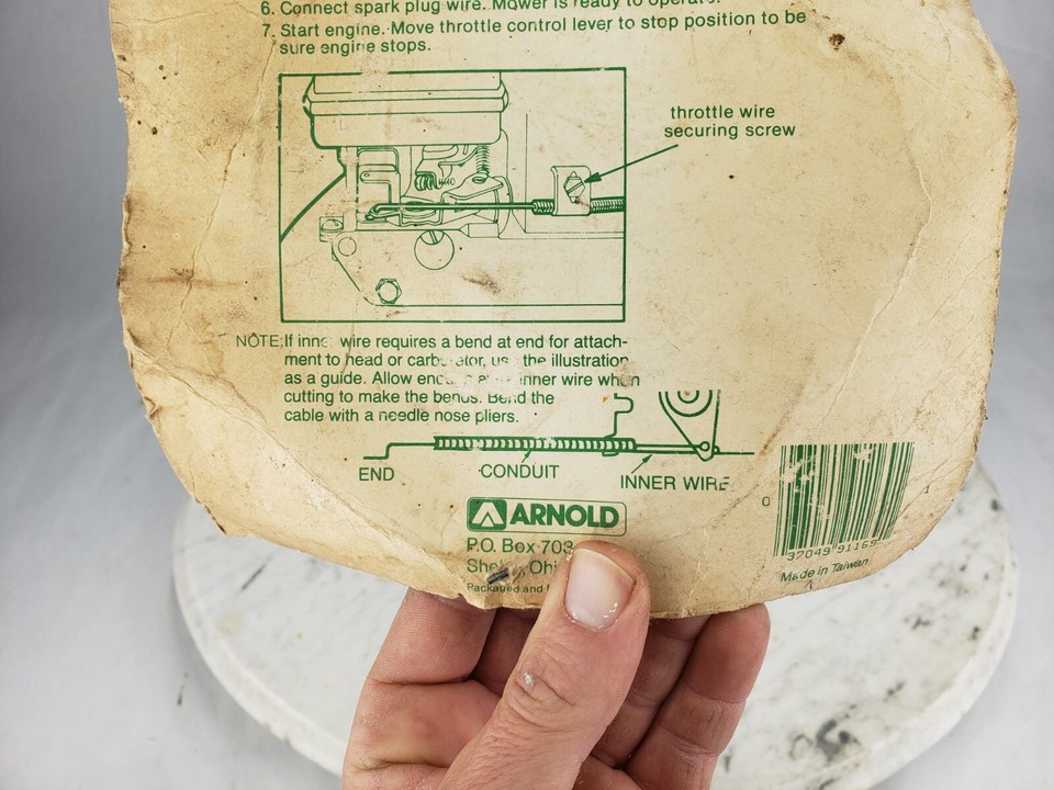 Vintage Arnold Universal Throttle Control Cable Lever Controls