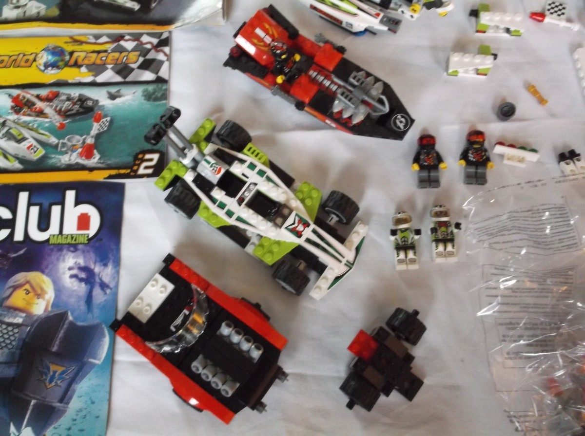 Lego World Racers 2 Sets 8897 8898 RETIRED Complete ? Minifigures