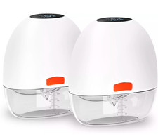 LAUKOWIND S19 Wearable Electric Breast Pump Hands Free Portable Double Pumpers