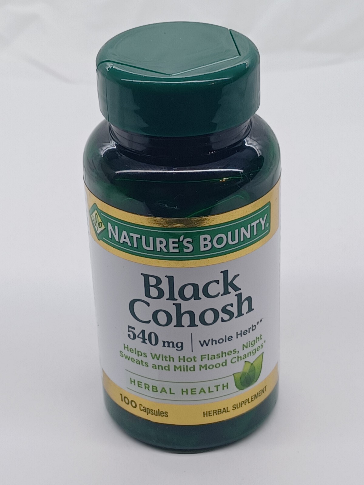 Nature's Bounty Black Cohosh Root Pills and Herbal Health Supplement