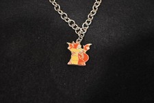 RARE Neopets Jewelry 2002 Scorchio Add a charm Necklace  HTF