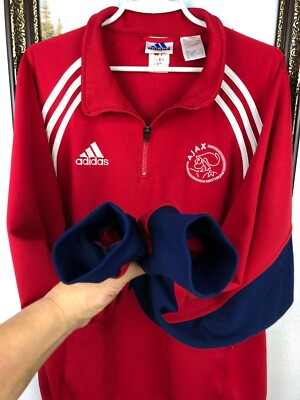 Vintage 90's Adidas Ajax Amsterdam Football Sweatshirt Vintage 90's Adidas Ajax Amsterdam Football Sweatshirt