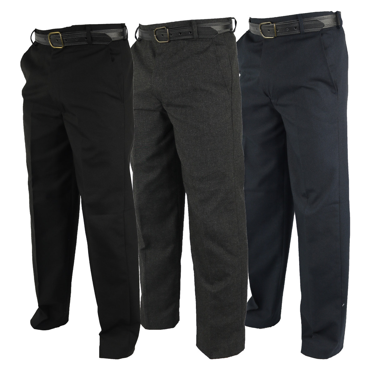 Mens Straight Leg Formal Trousers W 3062 L S R L Great Quality Smart Pants BIG eBay