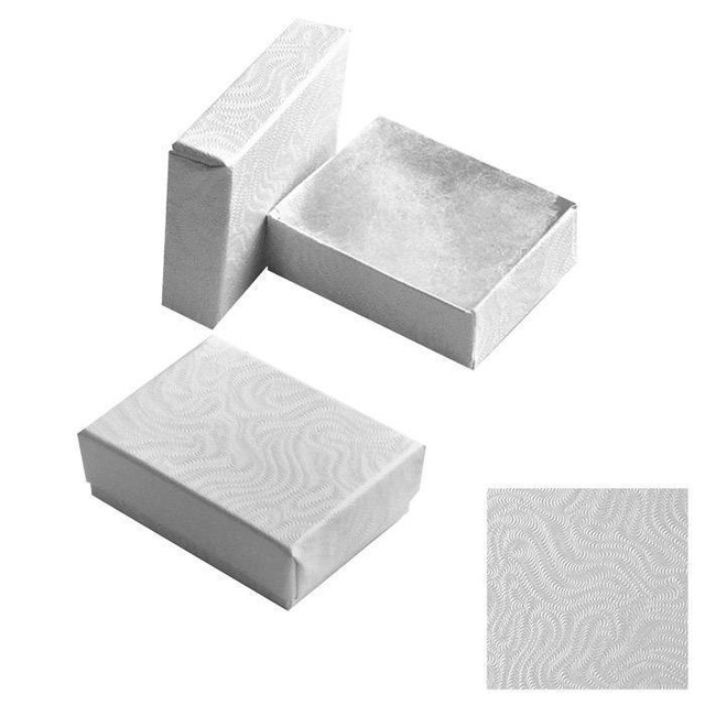 Wholesale 50 Small White Swirl Cotton Fill Jewelry Gift Boxes 17/8 eBay