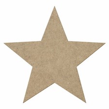 MDF Holz Stern - Deko Basteln 5-50cm