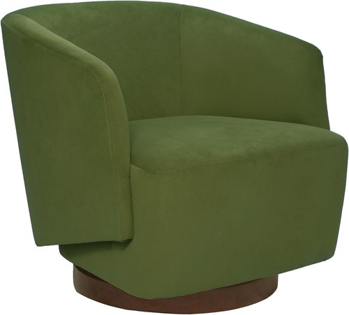 MINCETA Accent Chair,Modern Swivel Chairs with Wood Base - Picture 4 of 31