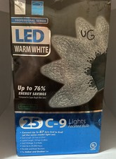25 C9 Pure White LED Faceted Christmas Light Bulbs LED Bulb