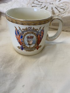 1937, King Edward VIII Coronation Mug Grindley Bone China ...