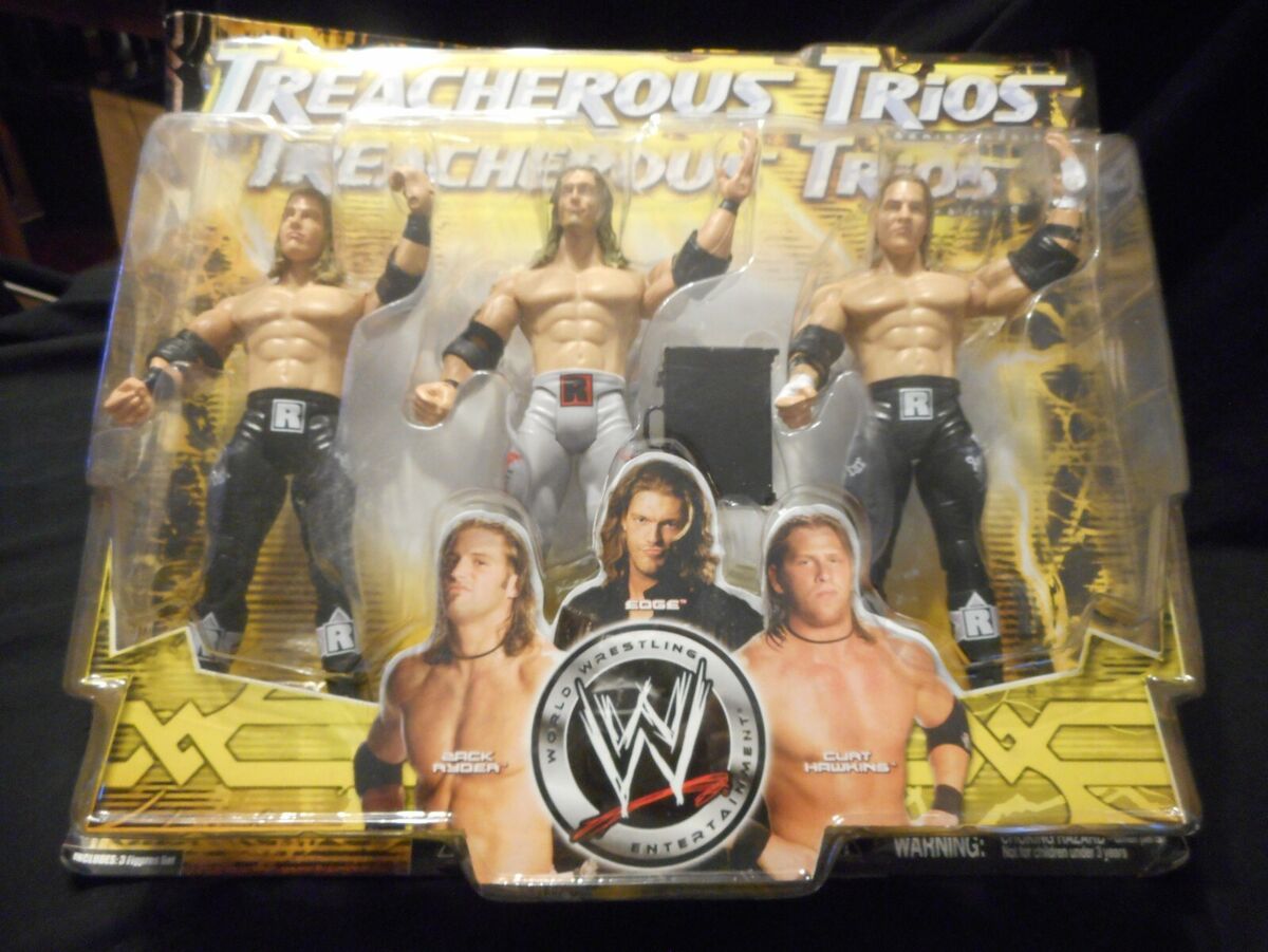 2008 WWE Treacherous Trios Action Figures Ryder, Edge 2008 WWE Treacherous Trios Action Figures Ryder, Edge