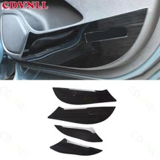 For Lincoln MKX 2016-2018 Black Titanium Interior Door Anti-Kick Panel Cover 4*