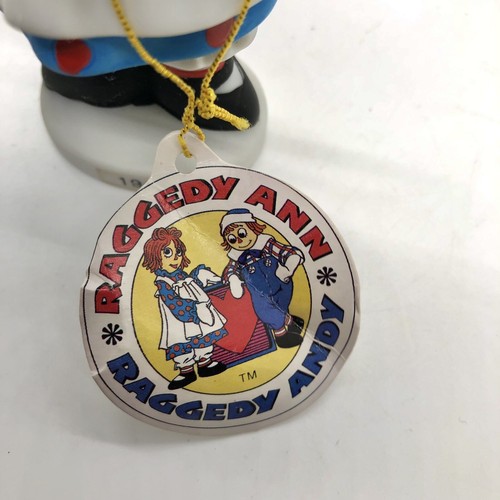 Raggedy Ann Ornament Porcelain Collectibles #4565 4.5" Flambro 1988 Vintage - Picture 3 of 15