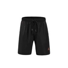 OMNIPOTENT MEN'S SWIM TRUNKS QUICK DRY BEACH SHORTS MESH LINING BLACK - SMALL
