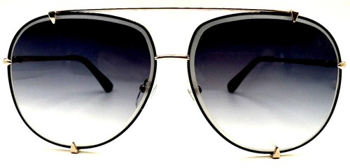 Oversized Gold Aviator TALON Metal Claws Sunglasses – Women Large Fashion Shades