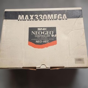 SNK NEO GEO MAX330MEGA Console 3 Controllers Memory Card Rare 4-Digit