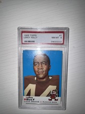 1969 Topps Football - Leroy Kelly Cleveland Browns Running Back #1 PSA NM-MT 8