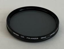 Vintage 58mm Tiffen CIR. POLARIZER Circular Polarizing Filter - Made in Japan
