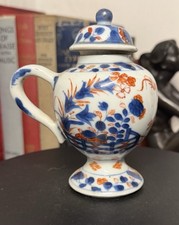 Kangxi Chinese Imari Export Porcelain Mustard Pot Antique 18thC Cockerel