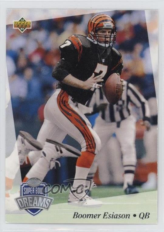 1993 Upper Deck NFL Experience Gold Boomer Esiason #23 17vs