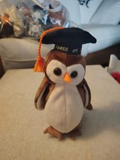 TY Beanie Baby - WISE the 1998 Owl (7.5 inch) - MWMT's Stuffed Animal Toy
