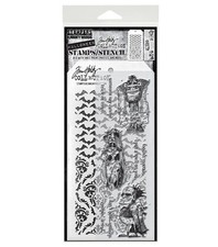 Tim Holtz Stamps/Stencils Set 26 THMM126 Halloween