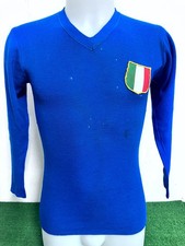 MAGLIA ITALIA BONIPERTI MATCH WORN INDOSSATA SHIRT JERSEY CAMISETA 1950 COA