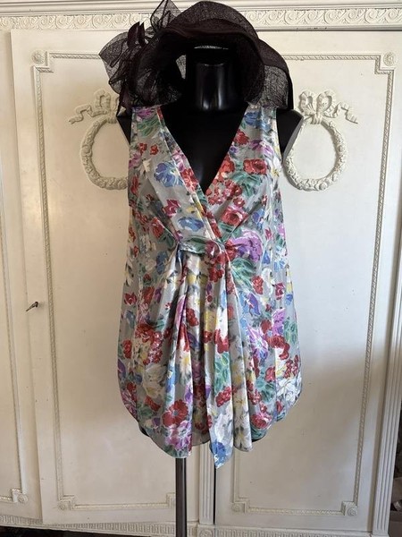 Women DKNY Shirt Multicolor Silk 38 / M / 46 #BMU4