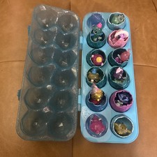 Hatchimals Colleggtibles 12 Pack Blue Egg Carton Tray Assorted Animal Figurines
