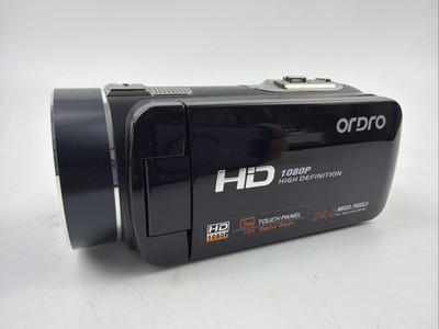 ORDRO  HD 1080P Video Camera 24.0 MP with power cord And Manual UNTESTED