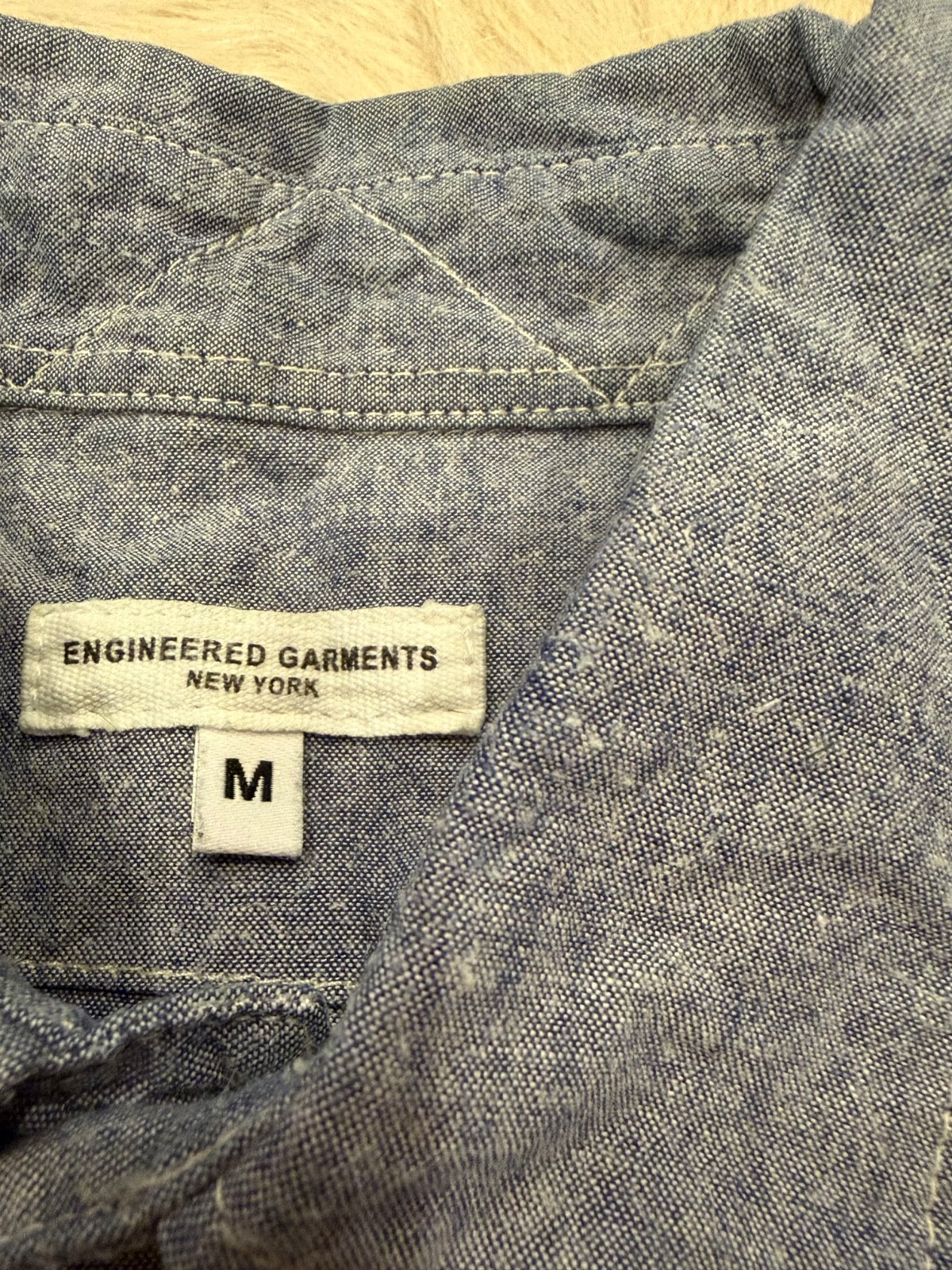 Engineered Garments Chambray Western Button Down … - image 3