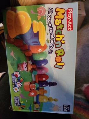 Interactive Learning Toy: Dinosaur Train with Counting Eggs for Toddlers 1-3