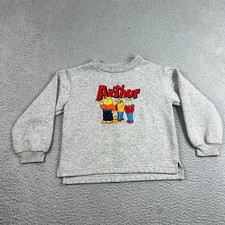 Vintage Kids Arthur PBS Crewneck 5 Rare Embroidered