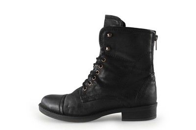 Manfield Damen Schnurstiefel in größe EU 38 Schwarz