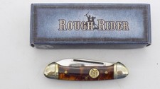 Rough Rider RR506 Tortoise Handle 440 Tiny 2-Blade Folding Pocket Knife NIB