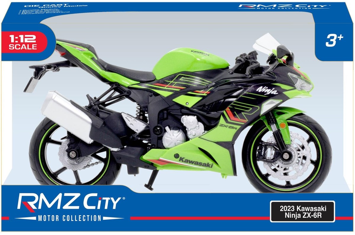 HONDA 6 CYLINDER 250 c.c. プラモデル Diecast Motorcycle 1/12 2023 Kawasaki Ninja ZX-6R Green | eBay