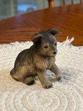 Vintage Homco German Shepherd Figurine 8828 Brown Tan Puppy