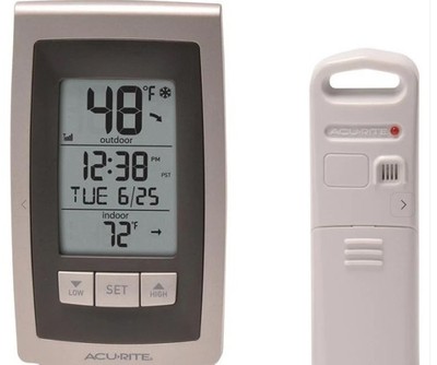 AcuRite 00754W5 Wireless Thermometer Weather Station Digital Indoor/Outdoor
