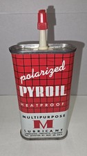 Vintage 1968 Pyroil Multipurpose "M" Lubricant. Polarized Heatproof Canco 68-A