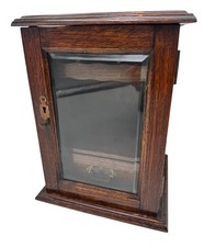 Antique Edwardian Oak Smokers Cabinet Pipe Tobacco Storage 1900 - 1910 *Read