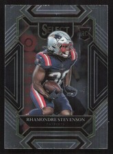 2021 Panini Select Rhamondre Stevenson RC Rookie #275 Card. rookie card picture