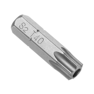 Torx Screwdriver Bits 1/4'' Hex Shank 25mm Long T40 Magnetic Screwdrivers Bit