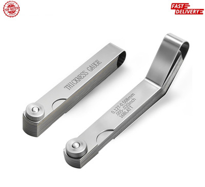 2PCS Feeler Gauges Set - Stainless Steel Feeler Gauges for Valves, Standard SAE/