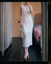 Jill Stuart Macramé Lace Dress US 6 UK 8 (See Measurements) RRP $400