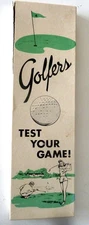 1966 GOLFERS--TEST YOUR GAME, Golf "Potentiometer" GAG GIFT, Hang on Wall, 14"