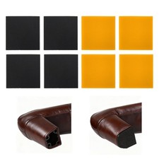 8 Pack Boot Heel Replacement,2.44X2.44''3.5Mm Rubber Heel Pads, Non-Slip Square